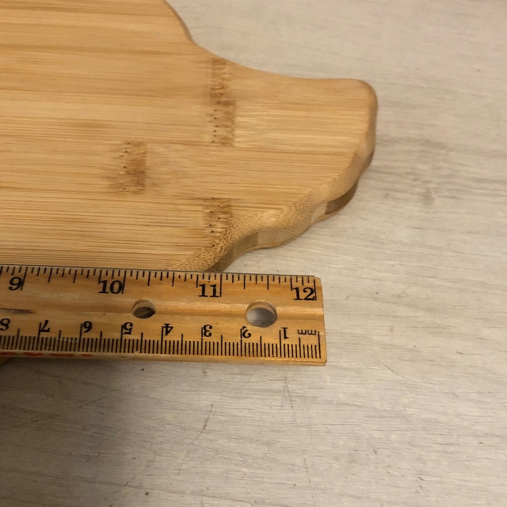 Totally Bamboo Texas State Shaped charcuterie Serving & Cutting Board Pls Read - Picture 5 of 5